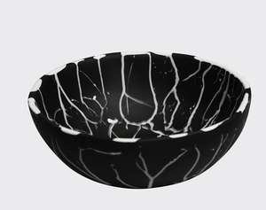 Bol de service classique en résine bleue polie, écologique, compatible lave-vaisselle, pour salades, fruits, vaisselle pour la maison, les fêtes et les mariages - Product Image 5
