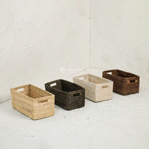 Ensemble de 5 paniers de rangement en rotin tressé, multi-usages, pour le linge et les documents, en provenance du Vietnam - Product Image 3