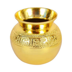 Lota de Latón para Pooja, Ideal para Rituales Religiosos Hindúes, Kalash de Latón para Pooja - Product Image 2