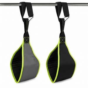 Sangles abdominales réglables en coton et polyester, haute élasticité, antidérapantes, légères, pour barre de traction - Unisexe, vente en gros OEM - Product Image 4