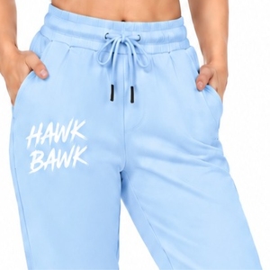 Women Casual <b>Elastic</b> <b>Waist</b> <b>Trousers</b> Soft Waistband Easy Fit Relaxed Leg Side Pocket Daily Comfort Clean Finish Custom Desgin - Product Image 4