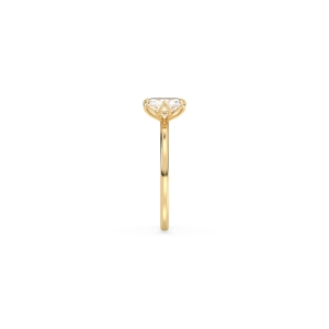Anillos de compromiso solitarios REYES Fine Jewel con diamante cultivado en laboratorio de 1 quilate, corte radiante, oro sólido de 14K, certificado IGI, para mujer. - Product Image 5