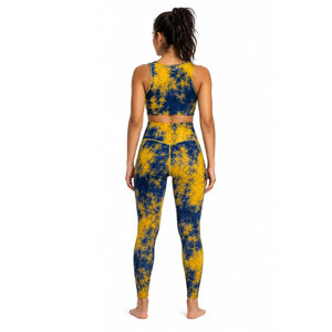 Ensemble de Pilates pour femmes, leggings taille haute, soutien-gorge de sport, ensemble deux pièces pour le yoga et les entraînements - Product Image 4
