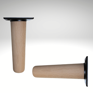 Pieds de canapé industriels en bois d'hévéa de l'usine de meubles du Vietnam, pieds en bois massif pour canapé-lit et armoire, service OEM - Product Image 5