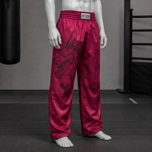 Pantalon de kick-boxing unisexe pour adultes de haute qualité, matière polyester/nylon sur le devant, flexibilité maximale, confort, durabilité longue durée - Product Image 2