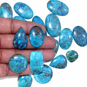 Amazing Natural Shattuckite Gemstones Shattuckite Wholesale Lot Cabochons Handmade Shattuckite Loose Gemstones Ready to Ship - Product Image 4