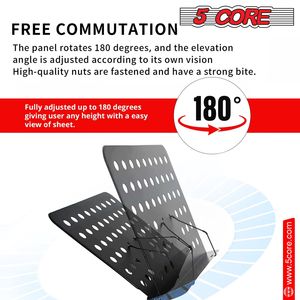 Supporto per Spartiti Musicale Professionale Portatile in Metallo a Doppio Uso, Versione Migliorata - Product Image 3