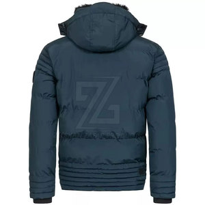Wholesale Custom Logo Front Position Hooded Winter Men Puffer <b>Jacket</b> Waterproof Outdoor Use - Product Image 6