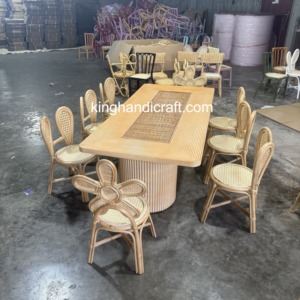 Chaise enfant en rotin artisanale moderne pour location, idéale pour mariage, événement, fête d'anniversaire, décoration, photographie, extérieur, chambre, sûre et durable - Product Image 5