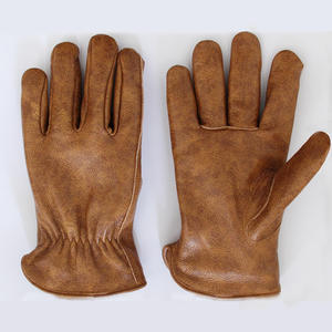 Custom Goat Grain Leather <b>Driver</b> <b>Glove</b> Safety Work Classic Sheepskin Genuine Leather Driving <b>Gloves</b> for Men Goat Skin Work <b>Glove</b> - Product Image 1