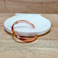 Brazalete de Cobre Puro Hecho en India, Diseño Moderno y Antiguo, Ajustable, para Meditación, Sanación y Feng Shui, Joyería para Hombre