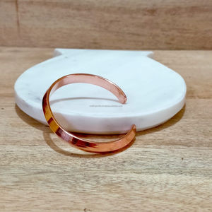 Brazalete de Cobre Puro de Fabricación India, Joyería de Meditación y Sanación, Brazalete Ajustable, Artesanía en Metal para Hombres y Mujeres - Product Image 6