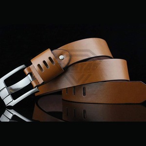 Ceinture Homme en Cuir Véritable Premium, Style Vintage Décontracté Marron, Boucle à Double Ardillon, Vente en Gros Direct Fabricant - Product Image 5
