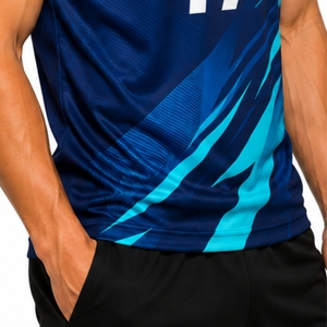 เสื้อกีฬาผู้ชายแบบกำหนดเอง แห้งเร็ว เสื้อฝึกซ้อม ออกแบบเองได้ ชุดทีม ทรงแอธเลติก สั่งซื้อจำนวนมาก คุณภาพพรีเมียม สำหรับผู้ชาย - Product Image 5