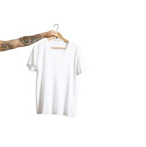 Camiseta de manga corta con cuello redondo para hombre, Camiseta holgada informal con deformación anticontracción, proveedor de camisetas para hombre de BD - Product Image 3