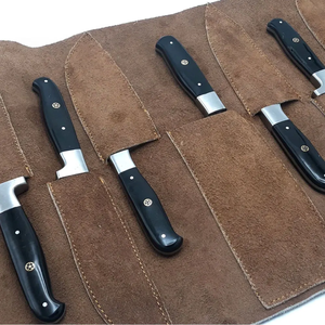 Ensemble de couteaux de chef en acier Damas de qualité supérieure LEGACY BLADES, 9 pièces, manche en bois, couteaux de cuisine faits à la main, tranchants comme des rasoirs - Product Image 4
