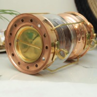 Lanterne à pétrole en laiton antique, décoration nautique et maritime, lampe à huile Leeds