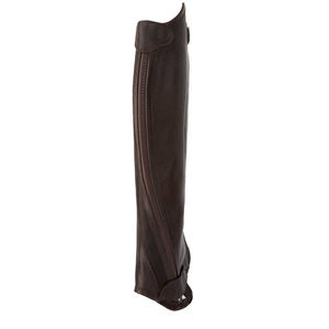 Custom Premium Genuine Leather Equestrian Horse Riding <b>Half</b> <b>Chaps</b> QASWA SPORTS Zipper Closure Custom Logo Unisex Men Women - Product Image 6