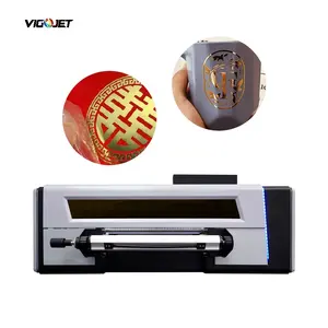 VIGOJET pencetak stiker a2 uv dtf otomatis, dengan laminator cap panas printer UV DTF untuk cangkir