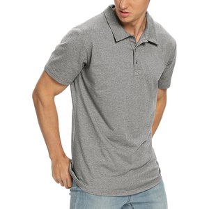 Polos de golf bordados de secado rápido personalizados al por mayor para hombre, polos casuales de manga corta y corte holgado para hombre, tallas grandes. - Product Image 1