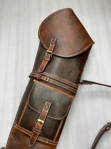 Premium Full Grain Leather Equipment Cover Case Ergonomically Contoured Sporting <b>Tool</b> Sleeve Reinforced Padded - Product Image 4