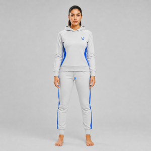 Ensemble de survêtement pour femmes, hiver, extérieur, décontracté, personnalisable, avec capuche et pantalon de jogging, deux pièces - Product Image 1
