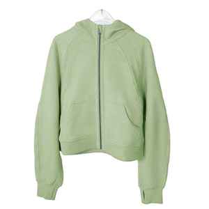 เสื้อฮู้ดซิปแขนยาวแบบใหม่ คุณภาพสูง ผ้าถักทั้งตัว สีพื้น สำหรับผู้หญิง เหมาะสำหรับฤดูร้อน - Product Image 1