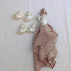 Vietnam Handmade Seashell Napkin <b>Ring</b> Natural White Shell Napkin Holder for Coastal Dining Restaurant Table Decoration - Product Image 4