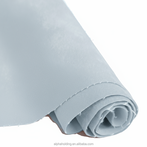 Tissu flocqué Pigpell en rayonne à dos tissé, 54" 70Y, pour emballage de bijoux, PP75-501 Bleu - Product Image 1