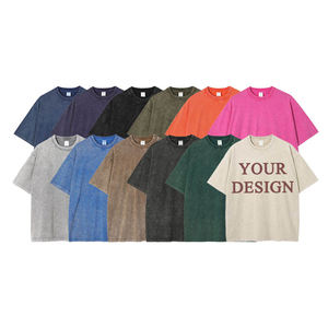 Camisetas Oversize Vintage de Algodón 100% Cómodas y de Moda Urbana, Novedad 2026, las Más Vendidas al por Mayor, Camisetas Pesadas Lisas - Product Image 3