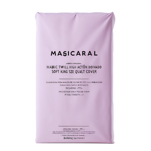 Magic Twill High Cotton Dohar 108x108 Inch Soft King Size Quilt <b>Cover</b> Set Includes 3 Pcs Simple Comforter Sheet for Home Hotel - Product Image 2