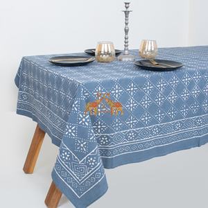 Mantel de Lujo de Algodón con Estampado Dabu, Manteles para Fiestas, Cubierta Ecológica para Mesa de Comedor - Product Image 5