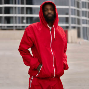 Survêtement d'hiver personnalisé de haute qualité pour homme, coupe-vent à capuche, 2 pièces, en polaire, idéal pour la gym et le jogging - Product Image 6