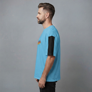 เสื้อยืดผู้ชาย OEM ผ้าฝ้าย 100% ทรงหลวม สวมใส่สบายสำหรับฤดูร้อน แบบสองสี พิมพ์โลโก้ตามสั่ง ระบายอากาศได้ดี รุ่นปี 2026 - Product Image 2
