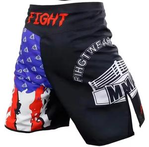 Shorts de combat MMA personnalisés, unisexes, 100% polyester respirant, tissu 220g, vêtements de sport - Product Image 6