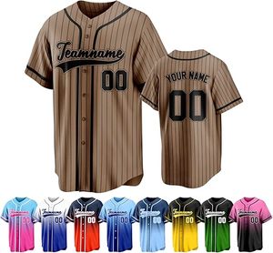 Custom Sublimation Baseball Jerseys for USA School University and Baseball Club Teams Wholesale Supplier - Product Image 1