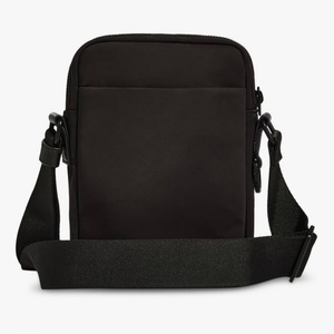 Bolso Bandolera de Cuero Negro de Alta Calidad con Correa Ajustable, Bolsillo Frontal con Cremallera, Logotipo Personalizado, Proveedor al por Mayor - Product Image 3