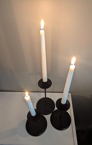 Decorative Iron Taper Candle Holder Stand Premium Handmade Candle Accent for Festivals Weddings Events Dining <b>Table</b> Centerpiece - Product Image 6
