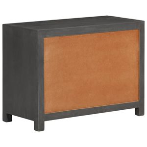 Grey And White Solid Mango Wood Rectangular <b>Sideboard</b> Antique Design Metal Handle Home Furniture - Product Image 5