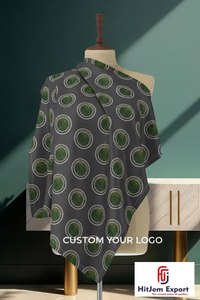 Écharpes personnalisées élégantes, design imprimé, foulard de mode, hijab, châle, écharpe carrée douce au toucher de soie, vente en gros - Product Image 5