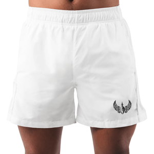 Shorts de bain pour hommes, couleur unie, séchage rapide, cordon de serrage, surf, natation, plage, écologiques, respirants, performance, sports nautiques - Product Image 1