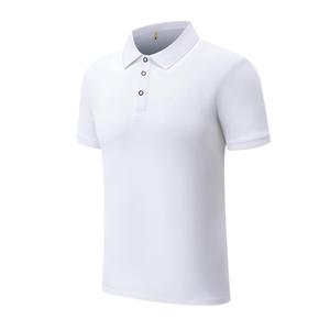 Men's <b>White</b> Short Sleeve <b>Polo</b> Shirt 100% Cotton Fabric Breathable Casual Style Solid Color Regular Fit - Product Image 1