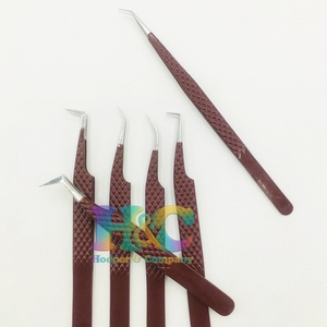 New Lash Tweezers Stainless Steel Anti-Magnetic Pointed Smooth Texture Lash Tweezers Custom Logo Design for Eyelash - Product Image 4