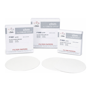 Papier filtre qualitatif sans cendres CHMLAB <0,06 % de cendres, tracabilité par lots pour analyse en laboratoire - Product Image 1