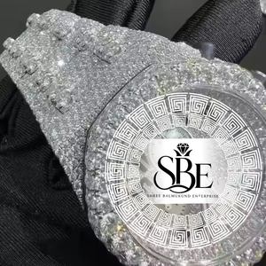 Reloj de Cuarzo VVS Moissanite Diamond Hip Hop con Números Romanos Analógicos de 36 mm para Hombre Disponible al Mejor Precio - Product Image 3