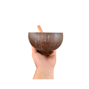 Tazón de Cáscara de Coco Natural de Vietnam, Vajilla Hecha a Mano para Servir Bocadillos, Postres, Frutas y Decoración Rústica para la Mesa - Product Image 1