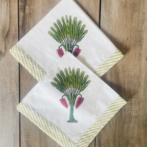 Hand Block Printed Quilted Cotton Table <b>Placemats</b> With Napkins Table Linens - Product Image 2