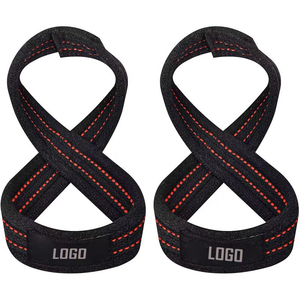 Sangle réglable en coton en forme de 8 pour la musculation, respirante, légère, soutien pour la musculation et le bodybuilding - Product Image 3