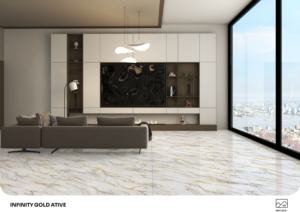 Panneau en porcelaine brillant Radiance Elite 600x1200mm 60x120cm 24x48 pouces, carrelage décoratif pour sol - Product Image 2