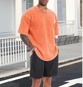 T-shirt Homme Oversize Dernière Collection 2025 – Qualité Supérieure, Style Hip Hop, Épaules Tombantes, Respirant, Tissu Épais 240 g/m² - Product Image 4